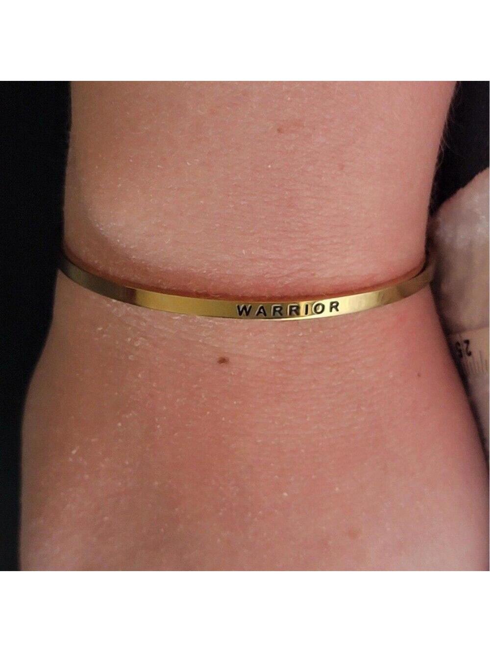 Gold Mantraband Warrior Bracelet